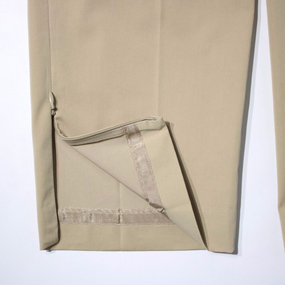 NWT Ann Taylor Curvy Fit Cropped Pants Light Beige Stretch Women Size 10 (A6) - Picture 3 of 14